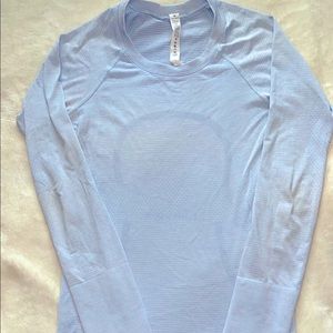 46$ swiftly tech long sleeve 2.0 (colour - blue linen)